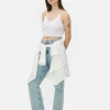 Lace Trim Cropped Cami