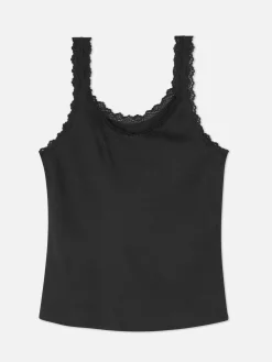 Lace Trim Sleepwear Tank