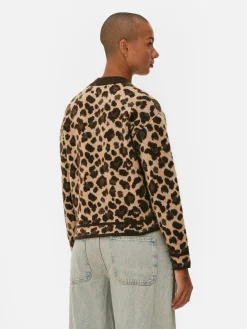Leopard Bomber Cardigan