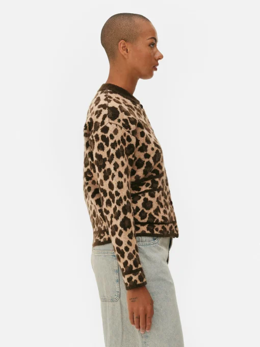 Leopard Bomber Cardigan