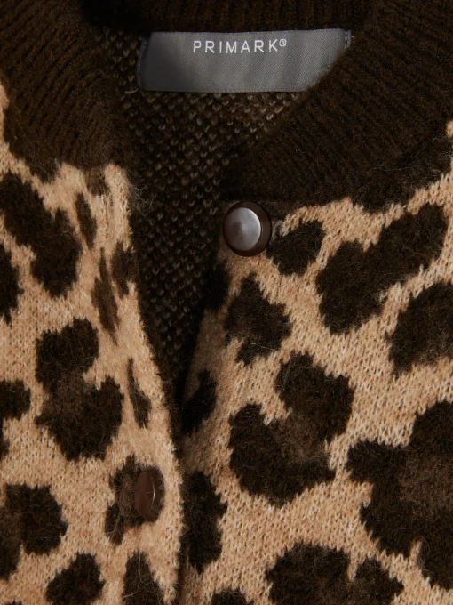 Leopard Bomber Cardigan
