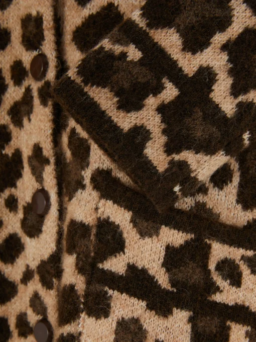 Leopard Bomber Cardigan
