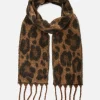 Leopard Brushed Skinny Scarf
