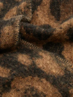 Leopard Brushed Skinny Scarf