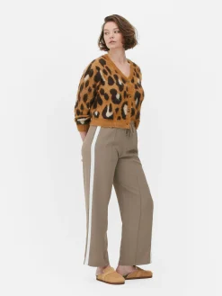 Leopard Cropped Cardigan