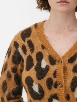 Leopard Cropped Cardigan