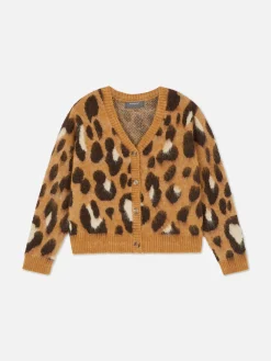 Leopard Cropped Cardigan