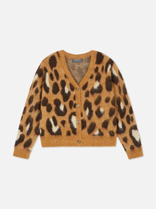 Leopard Cropped Cardigan