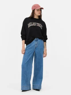 Leopard Dallas Graphic Sweatshirt
