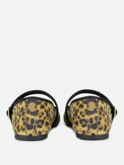 Leopard Mary Jane Ballet Flats