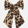 Leopard Print Hair Bow