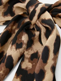 Leopard Print Hair Bow