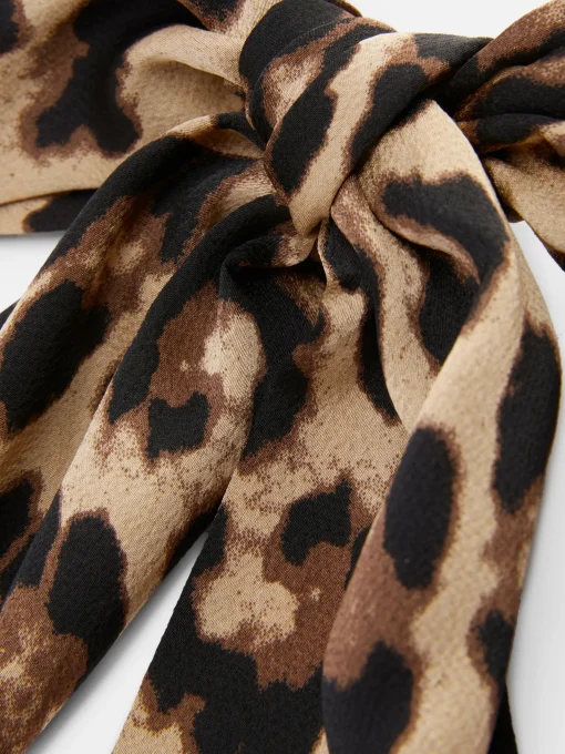 Leopard Print Hair Bow