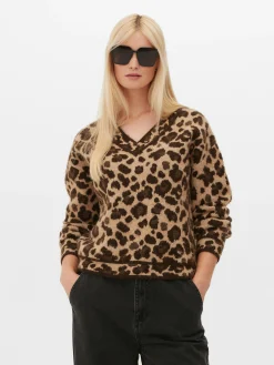 Leopard V-Neck Sweater