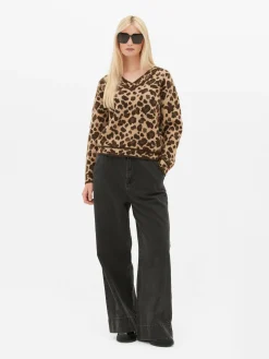 Leopard V-Neck Sweater