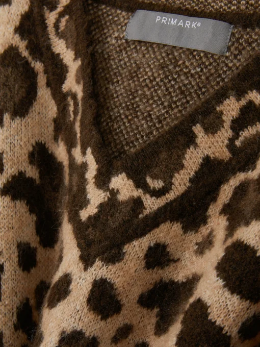 Leopard V-Neck Sweater