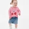 Lettuce Hem Printed T-Shirt