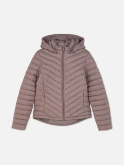 Lightweight Hooded Puffer Jacket