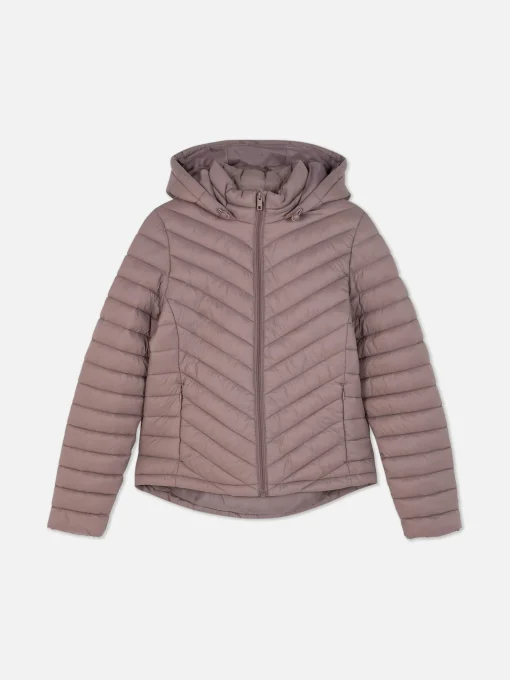 Lightweight Hooded Puffer Jacket