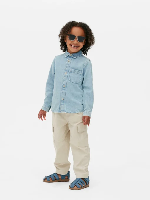 Linen Blend Cargo Pants