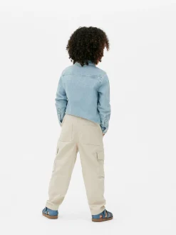 Linen Blend Cargo Pants
