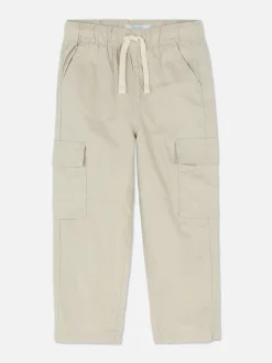 Linen Blend Cargo Pants