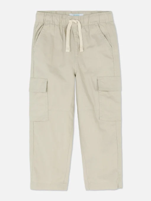 Linen Blend Cargo Pants