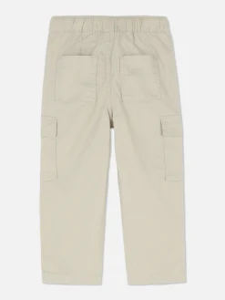 Linen Blend Cargo Pants