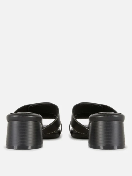 Link Strap Heeled Mules