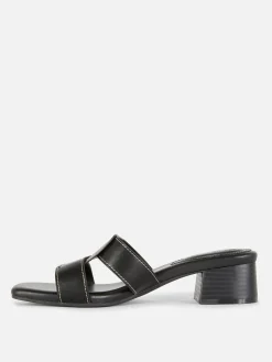 Link Strap Heeled Mules