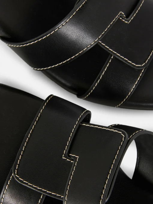 Link Strap Heeled Mules