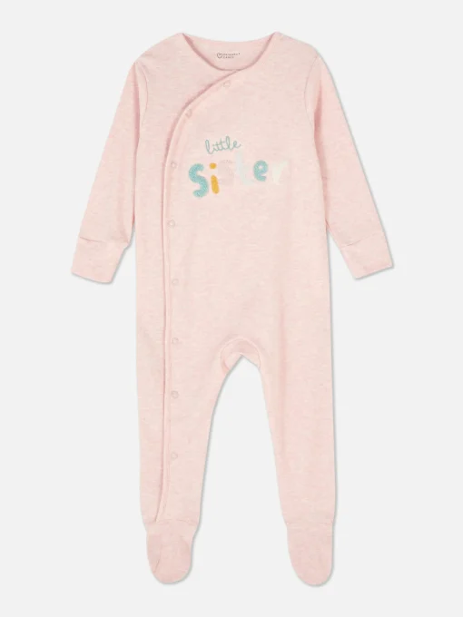 Little Sister Embroidered Sleeper