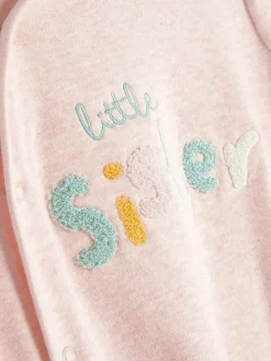 Little Sister Embroidered Sleeper