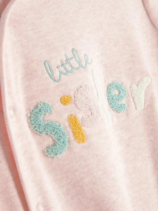 Little Sister Embroidered Sleeper