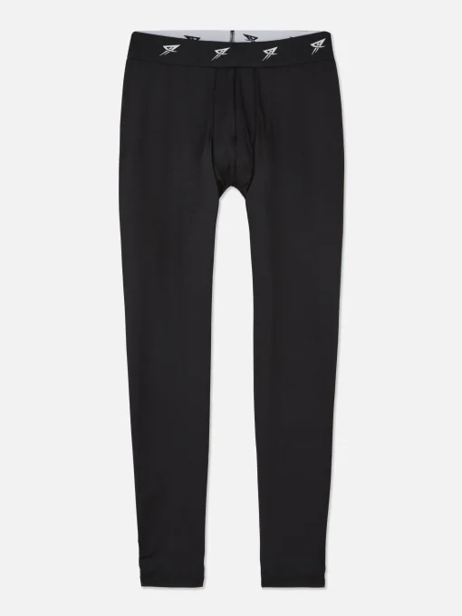 Logo Waistband Sports Leggings