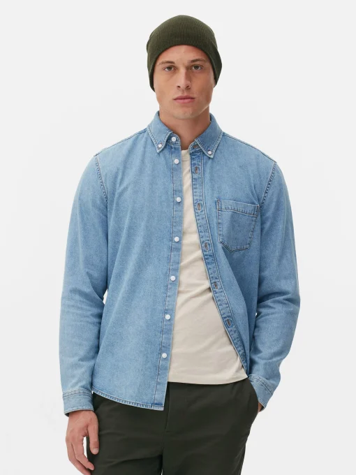 Long Sleeve Cotton Twill Shirt