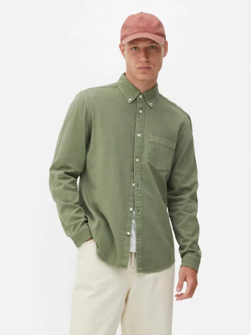 Long Sleeve Cotton Twill Shirt