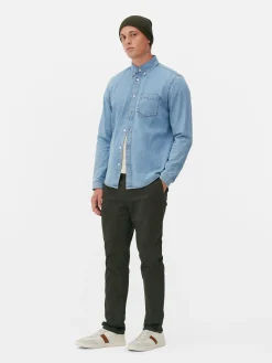 Long Sleeve Cotton Twill Shirt