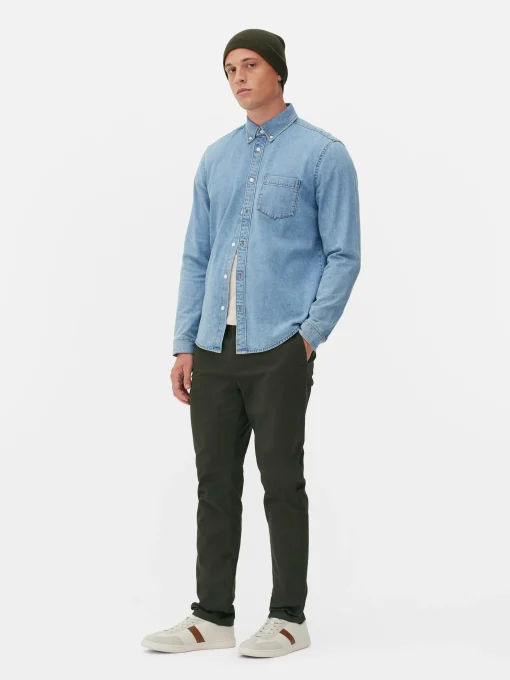 Long Sleeve Cotton Twill Shirt