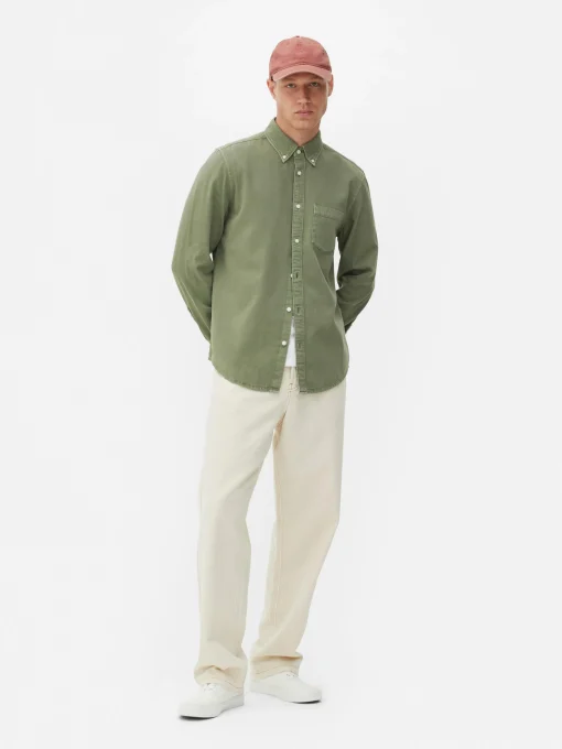 Long Sleeve Cotton Twill Shirt