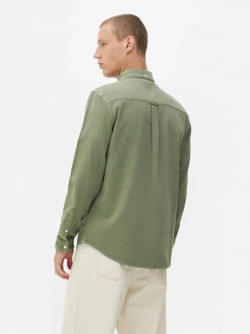 Long Sleeve Cotton Twill Shirt