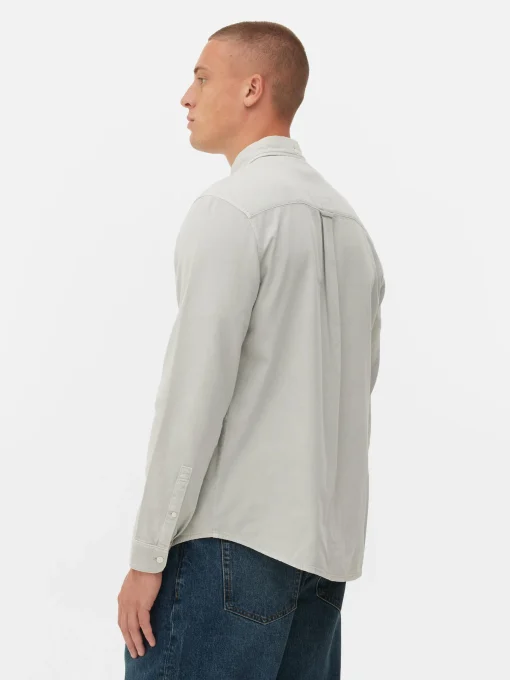 Long Sleeve Cotton Twill Shirt