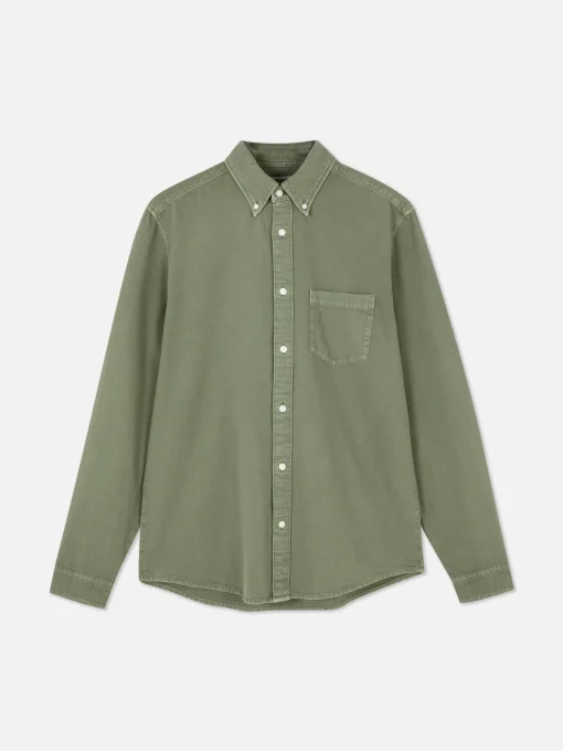 Long Sleeve Cotton Twill Shirt