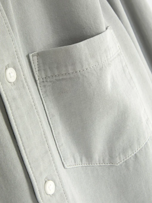 Long Sleeve Cotton Twill Shirt