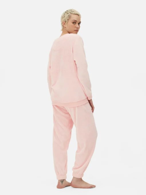 Long Sleeve Fleece Pajamas