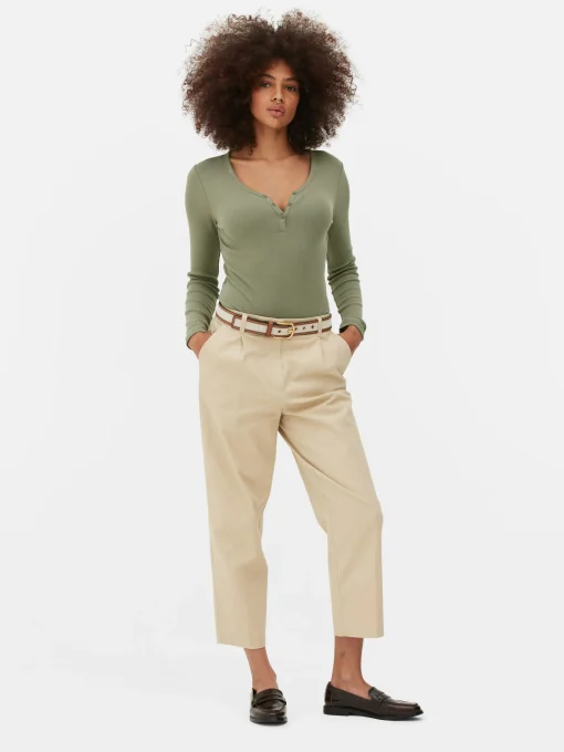 Long Sleeve Henley Bodysuit