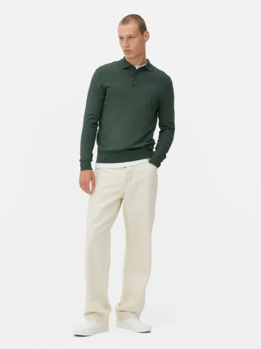 Long Sleeve Polo Jumper