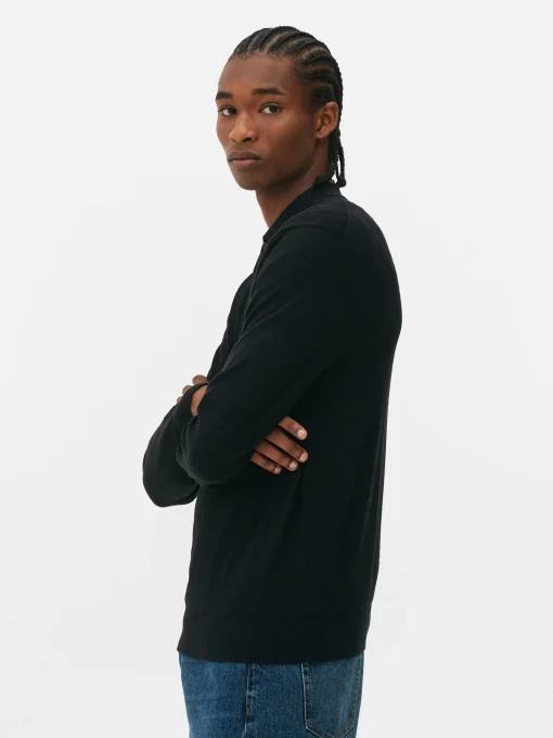 Long Sleeve Polo Jumper