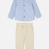 Long Sleeve Shirt And Drawstring Pants Set