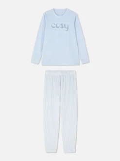 Long Sleeve Slogan Pajamas